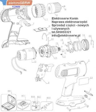 Dewalt suwak 392086-01 DC970 DC727 DC728