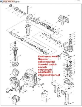 MAKITA wirnik do wiertarki 515294-9 HR2800 HR2810 HR2811