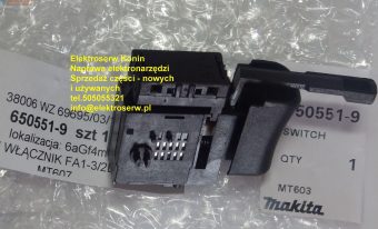 Makita włącznik 650551-9 do MT607 MT603
