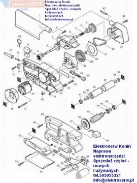 Makita osłona gumowa 422032-1 do szlifierki taśmowej