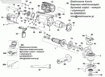 DeWALT moduł sterowania 642968-00 do szlifierki kątowej