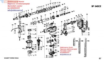 Sparky - BP 540CE - spis części