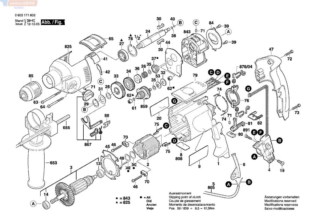 BOSCH zespół szczotek węglowych do GSB 22-2 RE ... 2609120149
