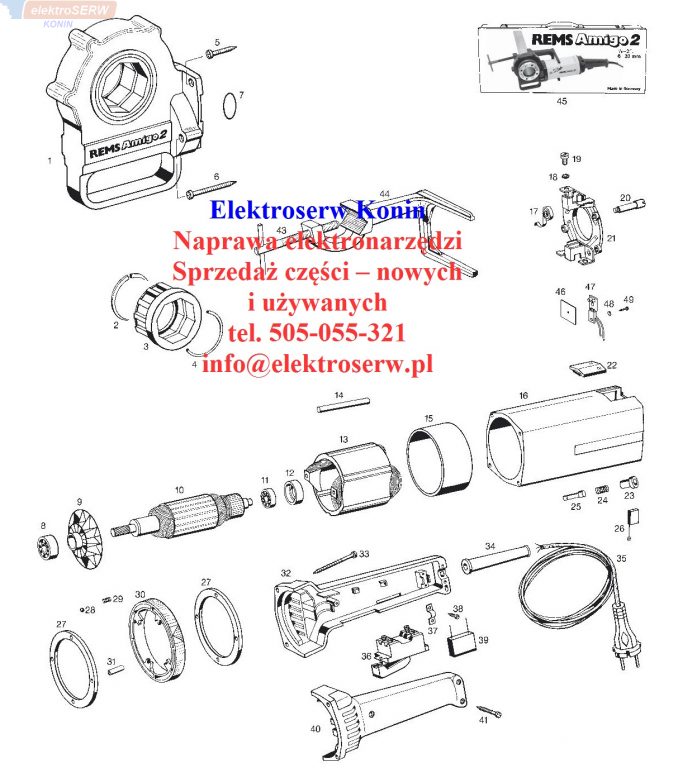 Rems Amigo 2 włącznik 023087R220