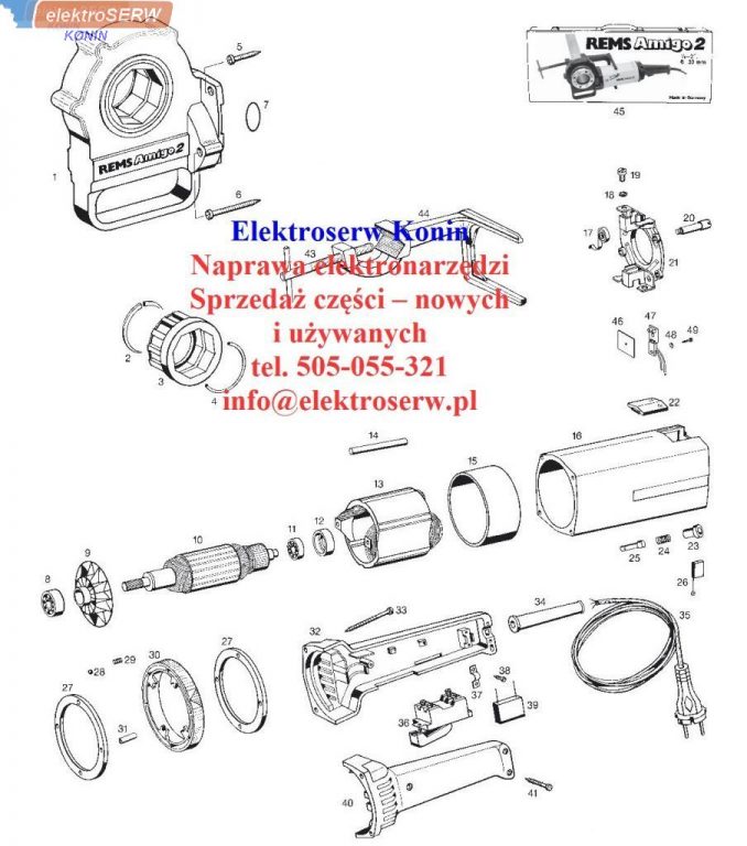 Rems Amigo 2 śruba 545024
