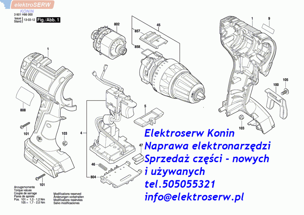 Bosch silnik do wkrętarki GSR 14,4V LI 2609199358