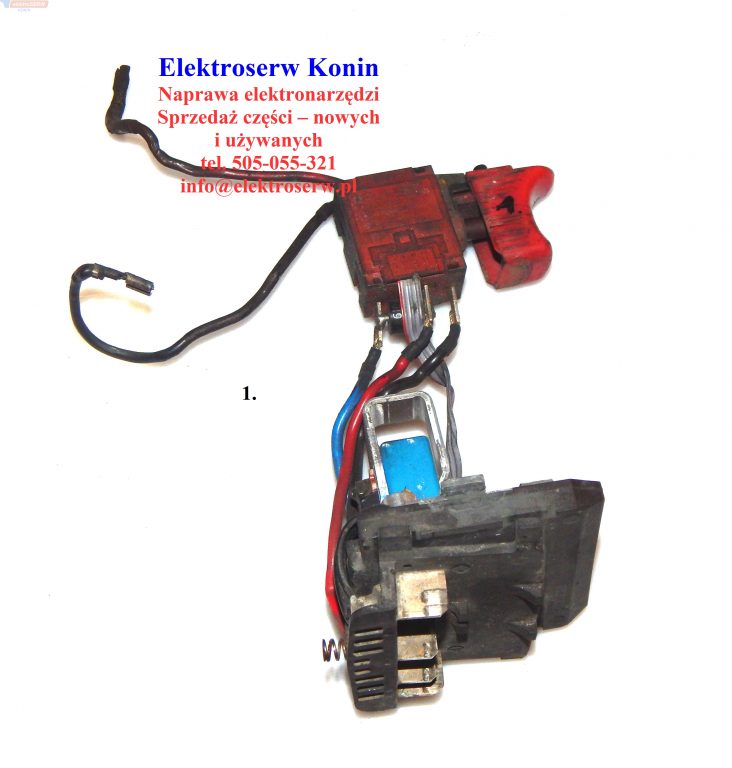 Bosch 1607233520 Moduł elektroniczny GSR 18-2-LI włącznik