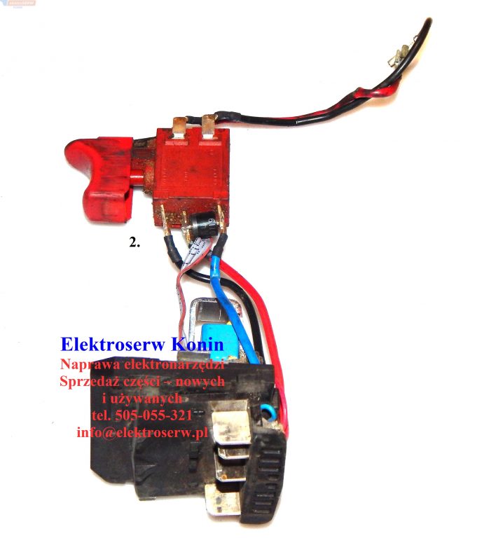 Bosch 1607233520 Moduł elektroniczny GSR 18-2-LI włącznik