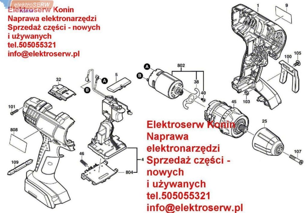 Bosch moduł elektroniczny 1607233298  GSR 14,4-2-LI