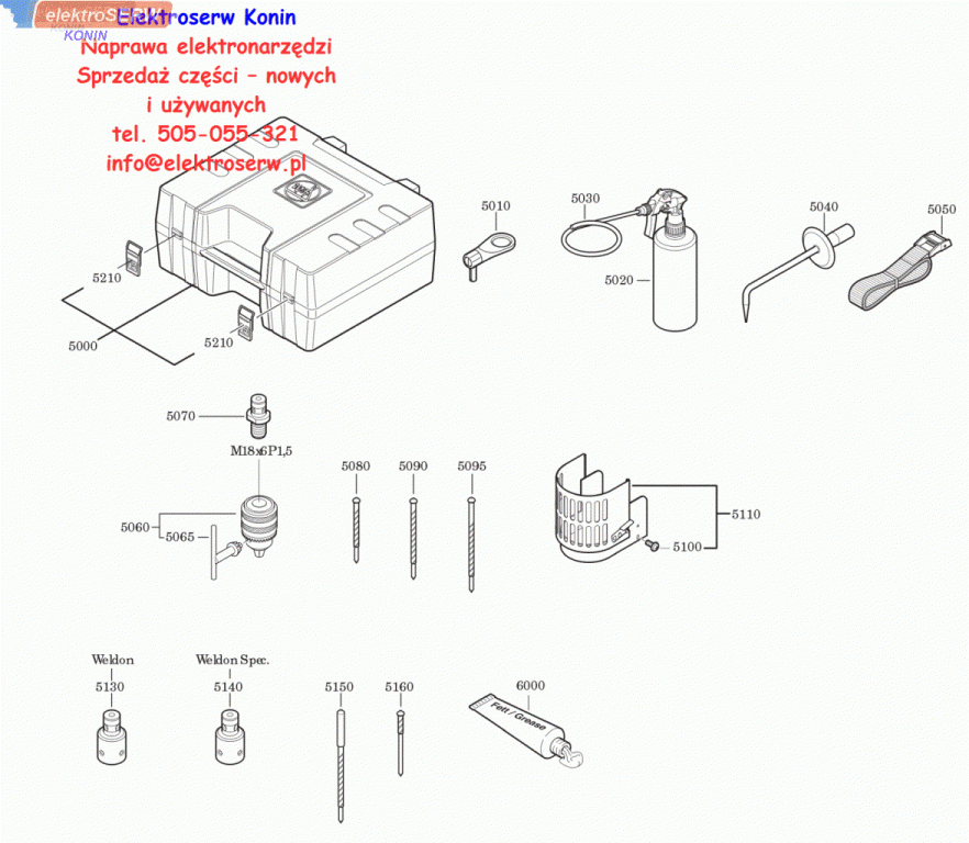 Fein obudowa do wiertarki KBM 32Q 31901107022