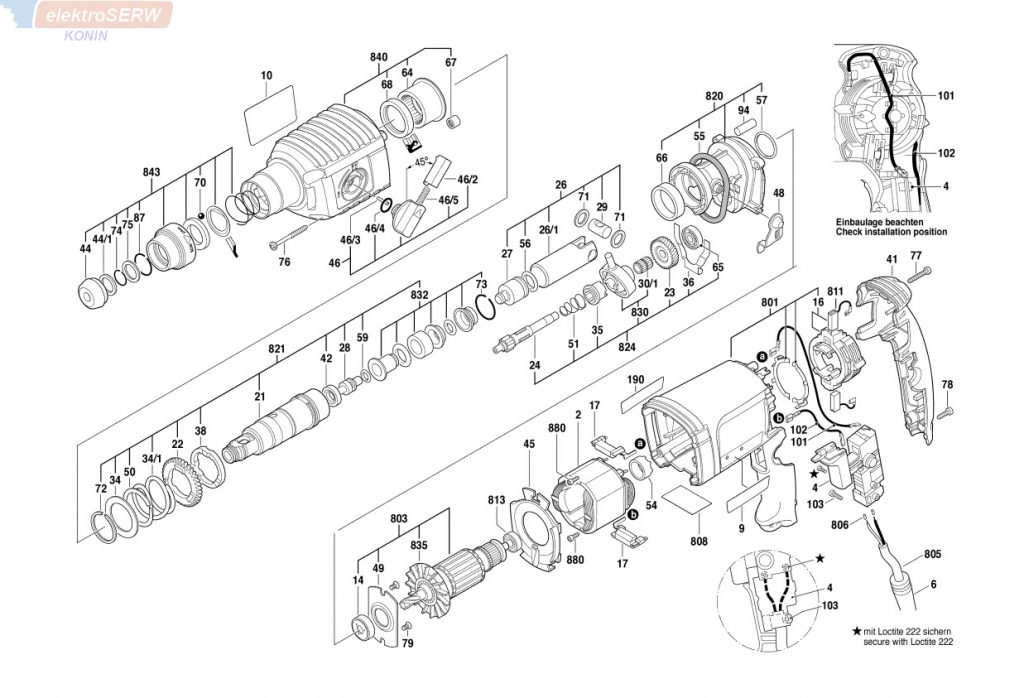 Würth młotowiertarka H 22-SLE 07022221