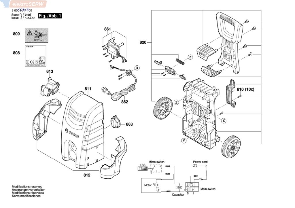 Bosch pistolet / wyzwalacz do myjki wysokociśnieniowej AQT 35-12