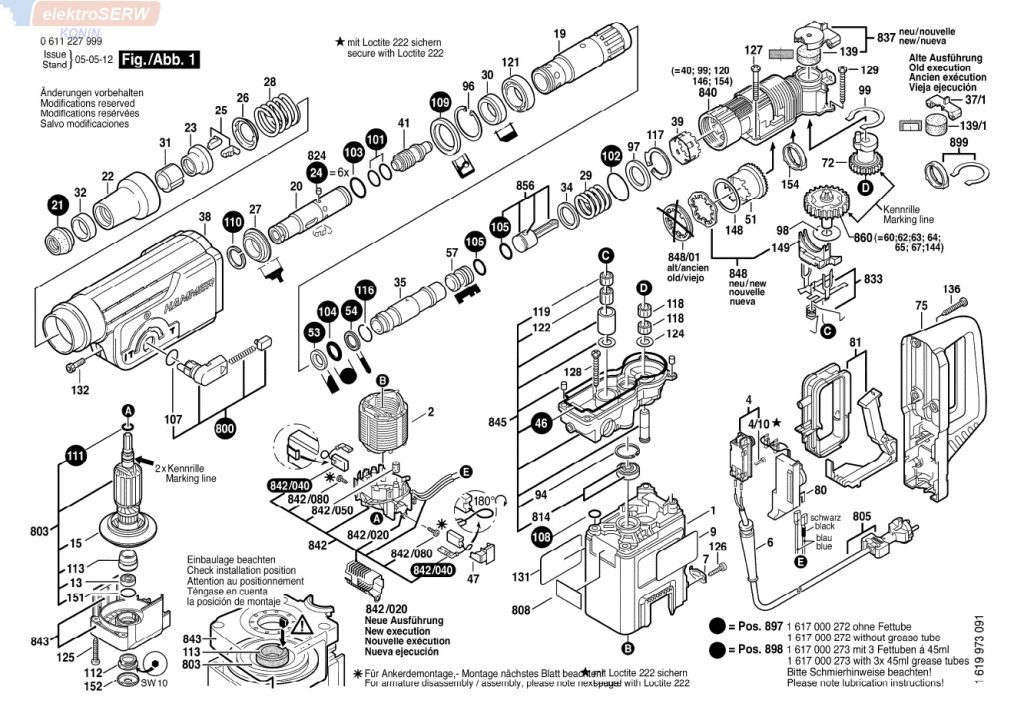 Bosch stojan 220-230V do młota udarowo-obrotowego PBH 380