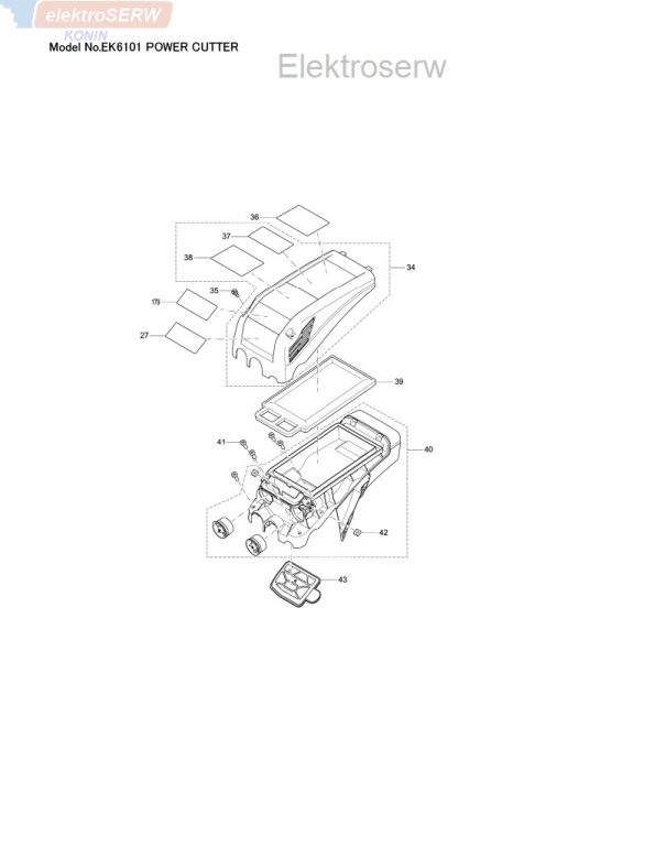 Makita łożysko igiełkowe do przycinarki spalinowej EK6101