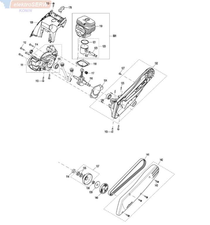 Makita gaźnik do przecinarki spalinowej EK6101