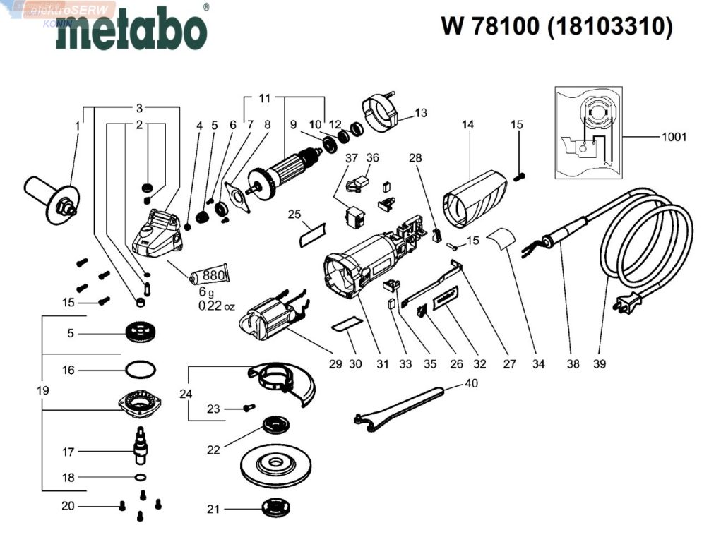 Metabo stojan do szlifierki kątowej W 78100