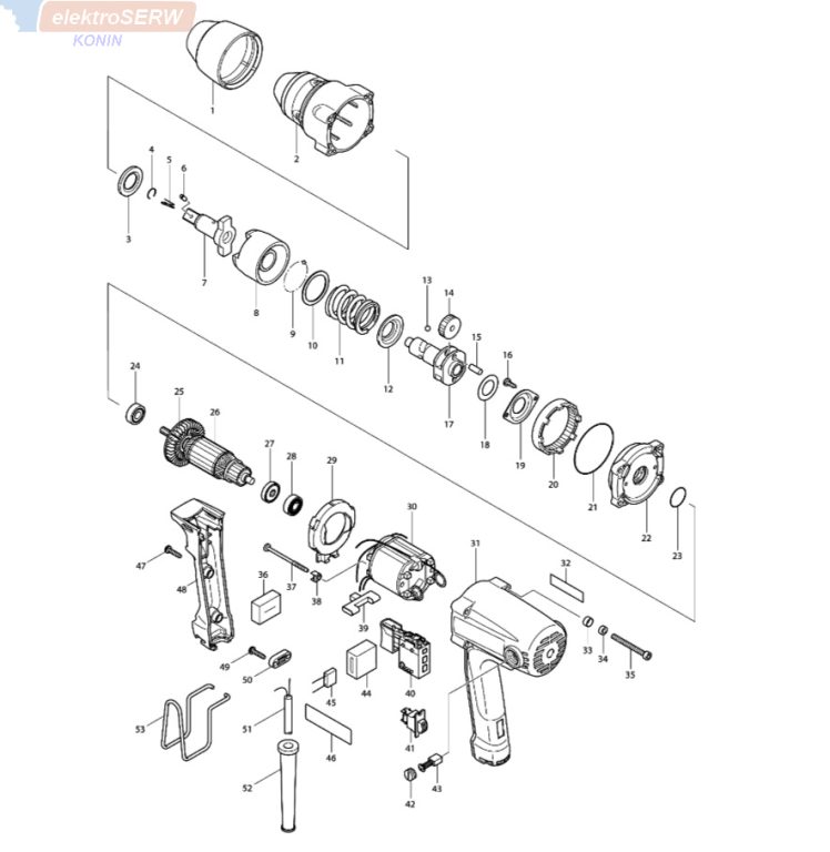 Makita stojan do klucza udarowego TW0200