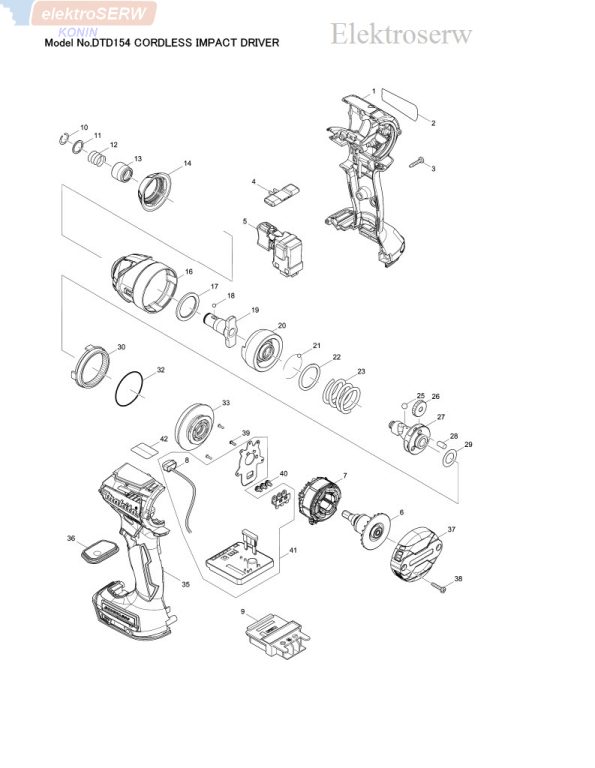 Makita sztyft 5 do wkrętarki udarowej DTD154 ( 3 szt )