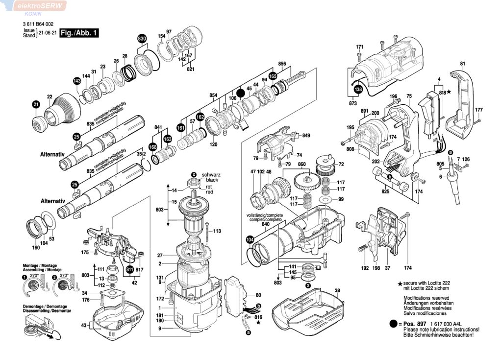 Bosch regulator prędkości obrotowych do młota GBH 5-40 DCE
