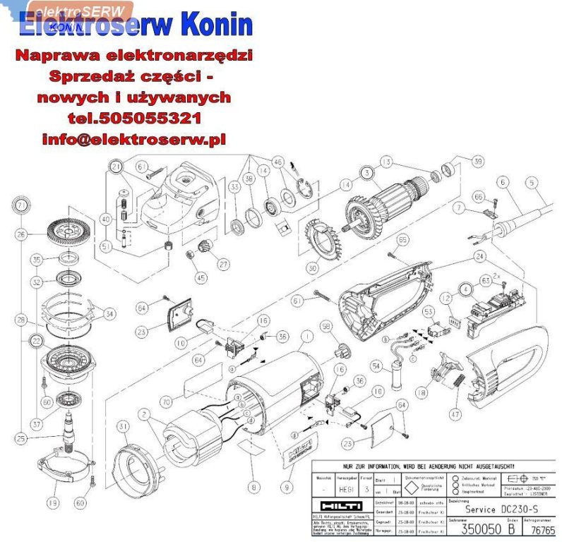 Stojan do szlifierki Hilti DC230-S 230V