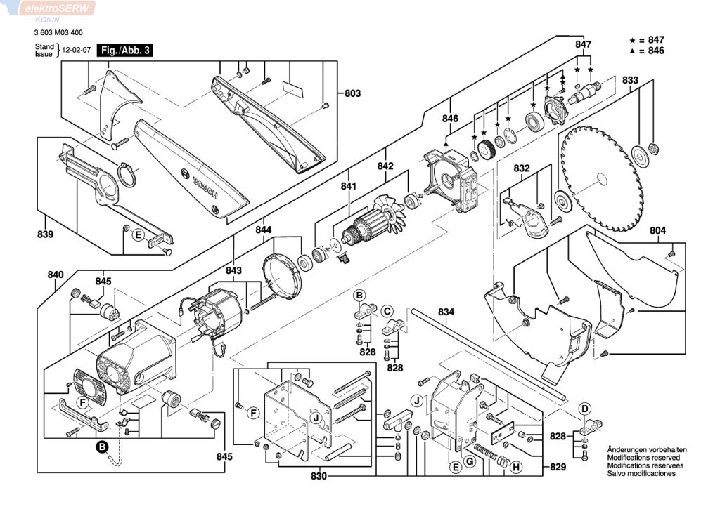 Bosch stojan 230V do stołowej pilarki tarczowej PTS 10