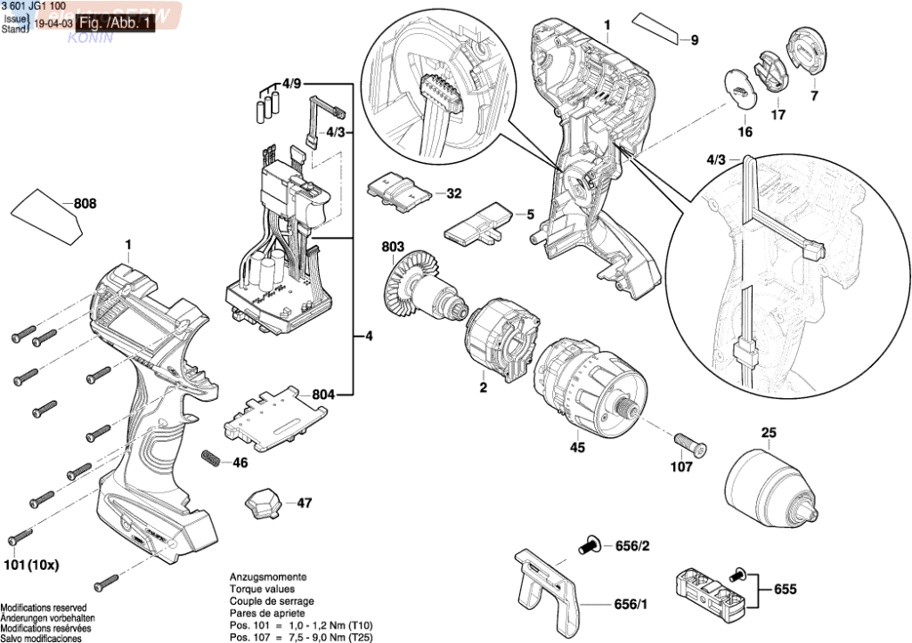 Bosch uchwyt wiertła do wkrętarki GSR 18V-60 C 1600A0122S