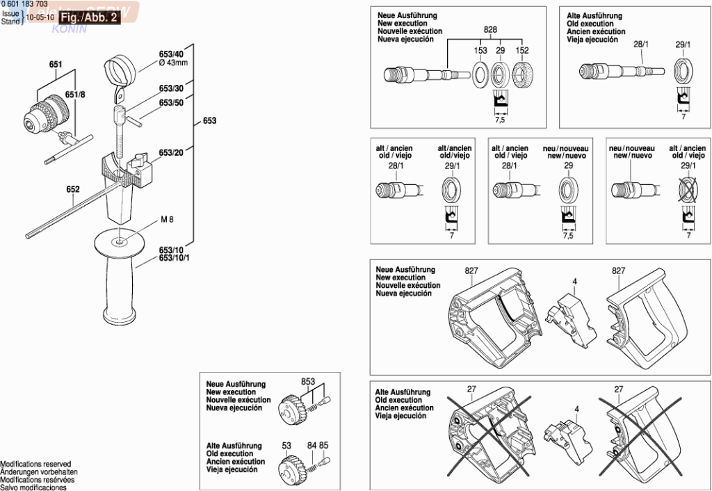 Bosch wirnik / twornik do wiertarki udarowej GSB 90-2 E 1619P13612