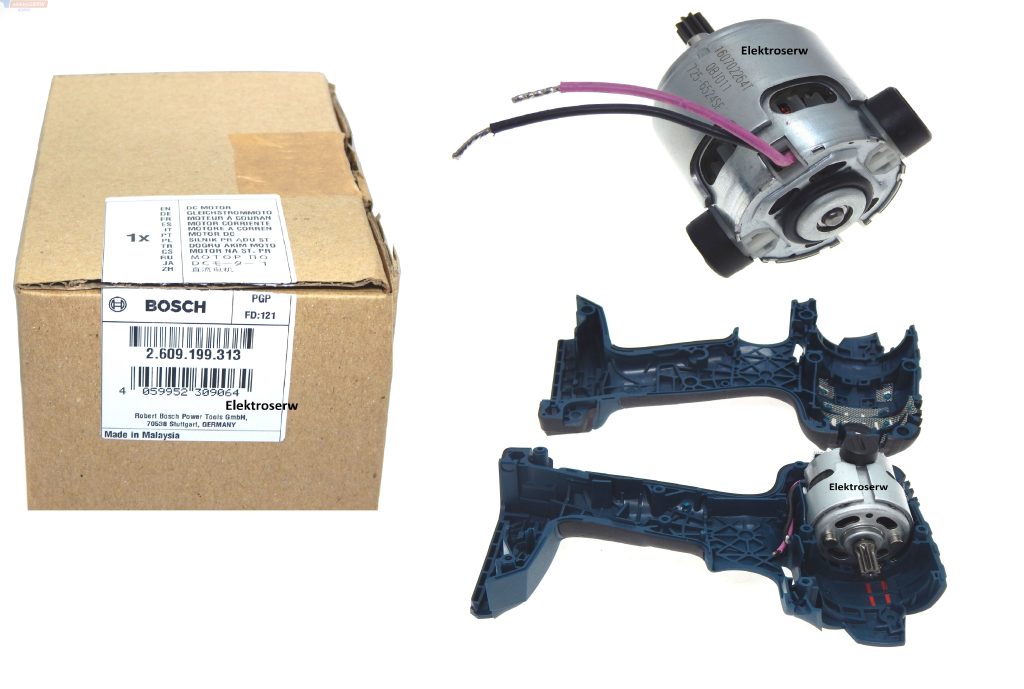 Bosch silnik + korpus / obudowa do klucza udarowego GDR 18 V-LI, GDS 18 V-LI, 25618, IWH181, 24618 2609199313