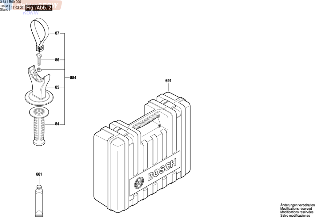 Bosch wirnik twornik do młotowiertarki GBH 5-40 D 1619P10769 220-240V