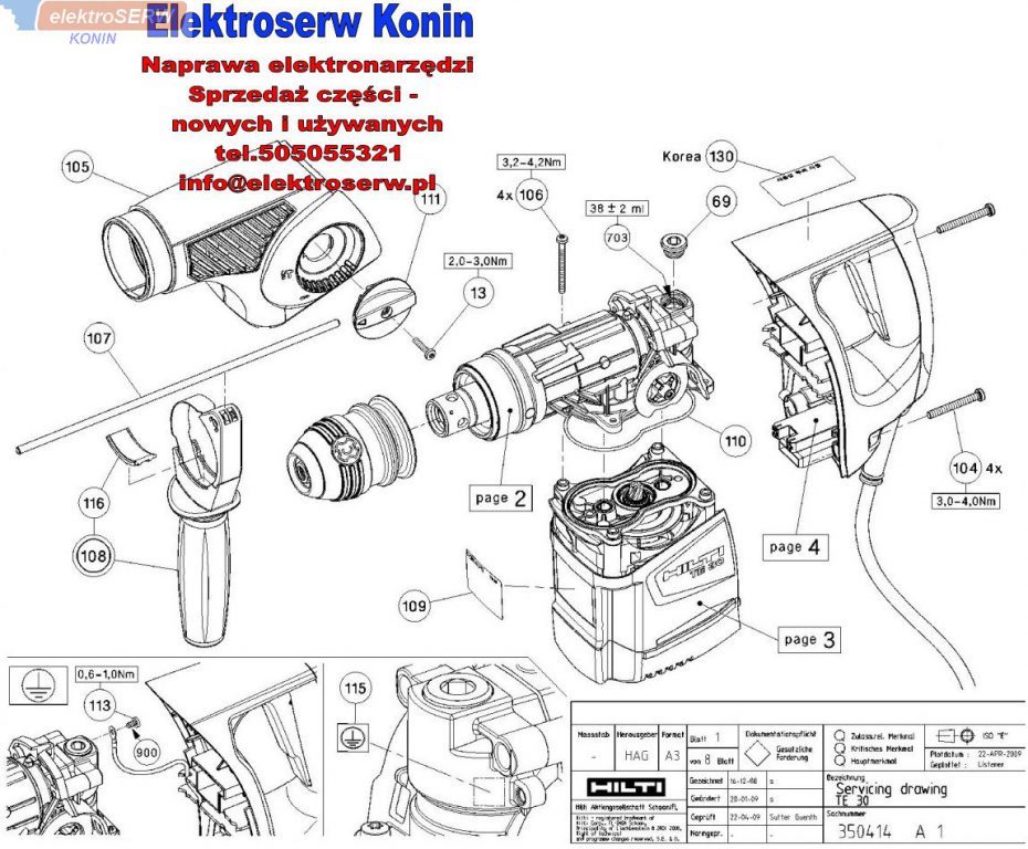 Hilti uchwyt wiertła TE16, TE30