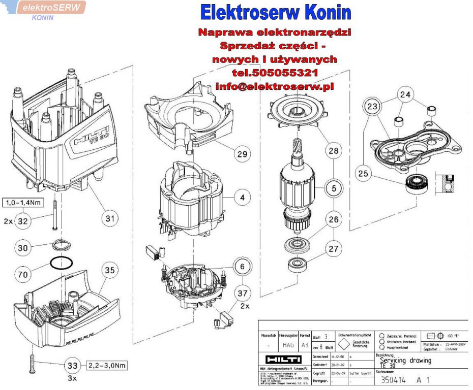 Hilti uchwyt wiertła TE16, TE30