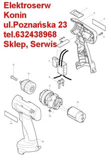 Makita obudowa do wkrętarki 6280 183824-0