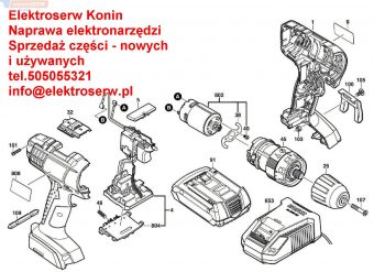 BOSCH  przekładnia planetarna 2609199324  GSB14,4-2-LI GSB 18-2-LI