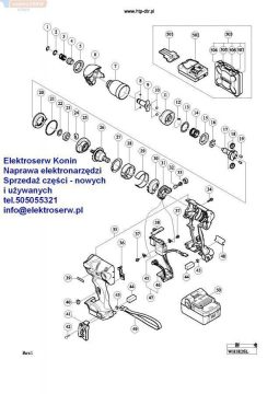 HITACHI szczotkotrzymacz 321662 do wkrętarki