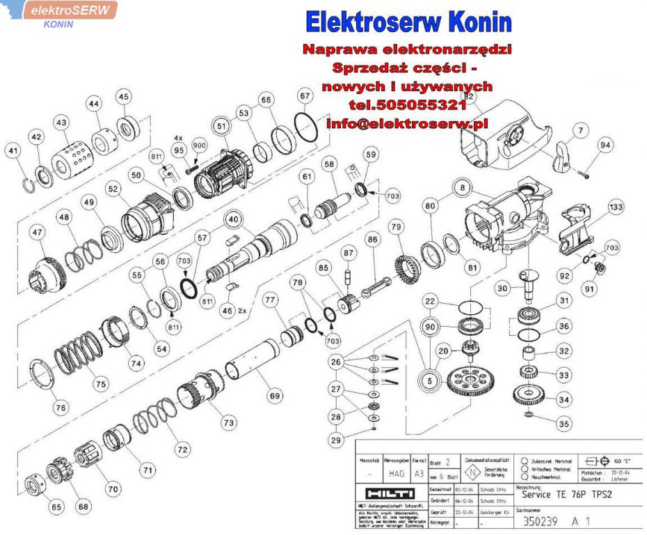 Stojan 220/240 V do młotowiertarki HILTI TE 76P STD TPS2 330551 330429