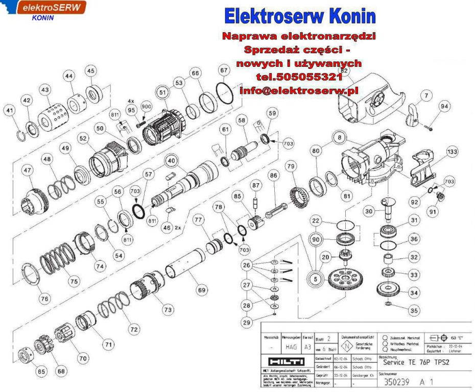 Deflektor powietrza młotowiertarki HILTI TE 76P STD TPS2 330551 330022