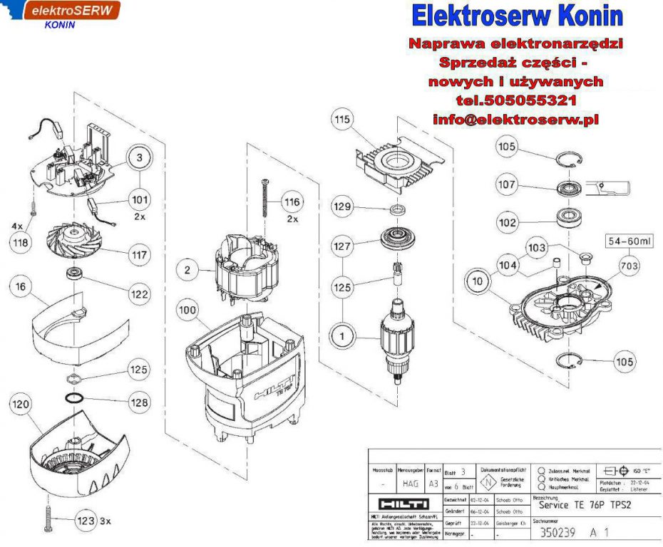 Deflektor powietrza młotowiertarki HILTI TE 76P STD TPS2 330551 330022