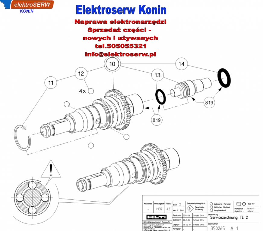Osłona uchwytu do młotowiertarki HILTI TE 2 327605 326876