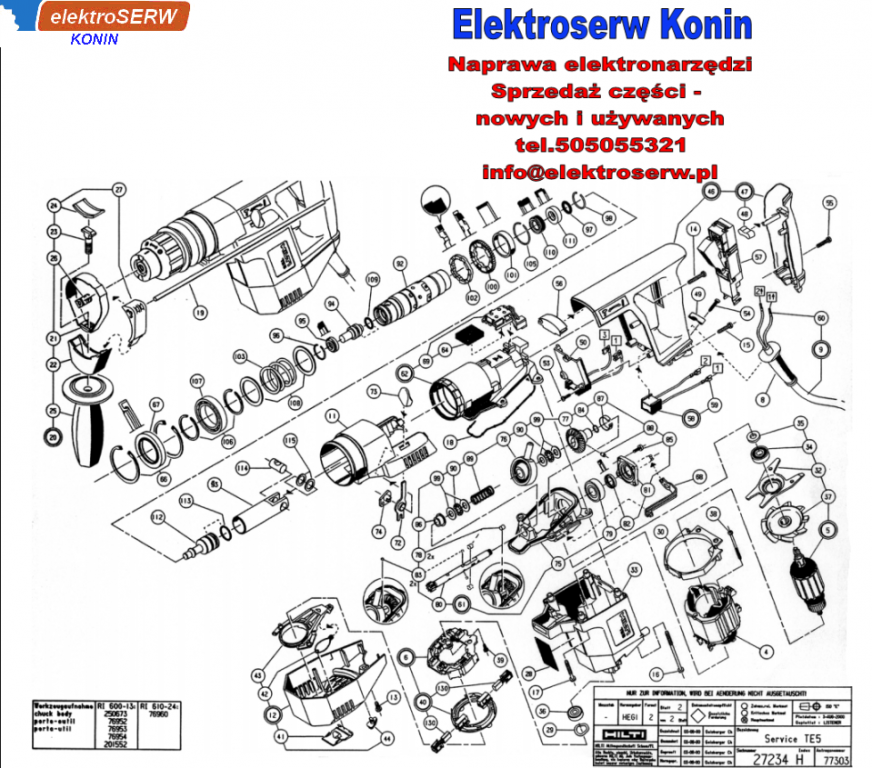 uchwyt boczny do młotowiertarki HILTI TE 5 201004 75225